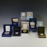 A small quantity of Halcyon Days enamel Boxes of Royal Interest, to include 'Buckingham Palace'