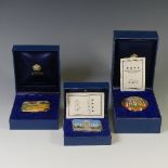 A limited edition Halcyon Days enamel Box, depicting the Taj Mahal, 26/100, together with another