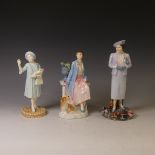 A limited edition Royal Doulton figure of The Queen Mother, HN3994 (698/5000), together with The