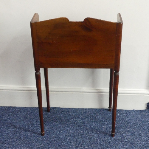 A 19thC mahogany Bookstand, with galleried back and two shelves, on rounded tapering legs, W 46cm - Image 7 of 8