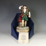 A Royal Doulton figure of Christopher Columbus, limited edition 1214/1492, with certificate of