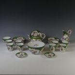 A Dresden part Tea and Coffee Service, to comprise eight Coffee Cups, eight Saucers, Tea Cup, Tea