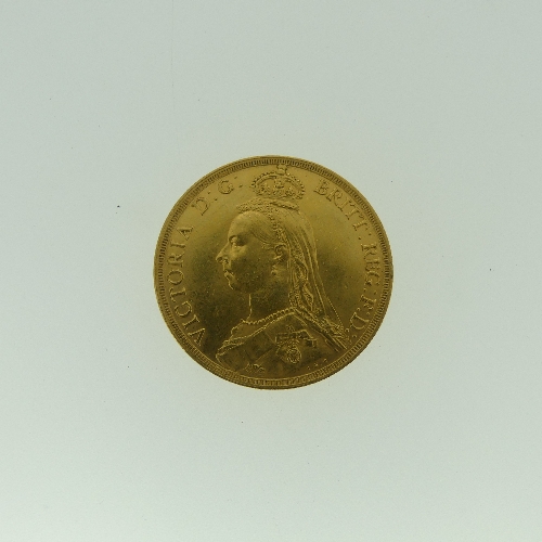 A Victorian gold Two Pounds Coin (Double Sovereign), dated 1887. - Image 2 of 2