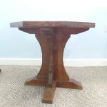 A Robert 'Mouseman' Thompson (Kilburn); an English oak Octagonal Coffee Table