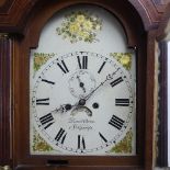 David Evans, Langonoyd, a mahogany 8-day longcase clock, two-weight movement striking on a bell, the
