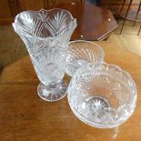 A Waterford Crystal Designers Gallery wedding bowl, by Billy Briggs, diameter 25.5cm, together