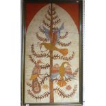 A framed Batik picture of Birds