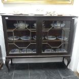 A 19thC Astragal glazed Bookcase, the glazed doors opening to reveal two adjustable shelves,