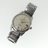 An Omega Seamaster Calendar Automatic stainless steel gentleman's Wristwatch, the dial with gilt