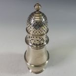 A George V silver Sugar Caster, by Jay, Richard Attenborough Co Ltd., hallmarked Chester, 1927, of