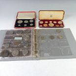 A small collection of Coin Presentation Packs, including 1953 'Coronation' cased set, 1980 coinage