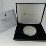 A cased Jubilee Mint proof sterling silver 5oz 'HRH Prince Philip, The Duke of Edinburgh'