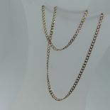 A 9ct gold curblink Chain, 56cm long, approx total weight 11.3g.