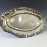 An early 20thC French sterling silver Serving Platter, by Compere, Leontine (Veuve) Ernest, of