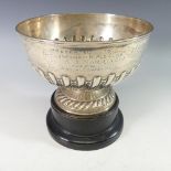 An Edwardian silver Rose Bowl, by William Hutton & Sons Ltd., hallmarked Sheffield, 1901, of