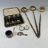 A cased set of six George V silver Coffee Spoons, by William Suckling Ltd, hallmarked Birmingham,