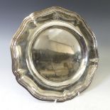 An early 20thC French sterling silver Serving Platter, with Minerve 1st. Titre mark and markers mark