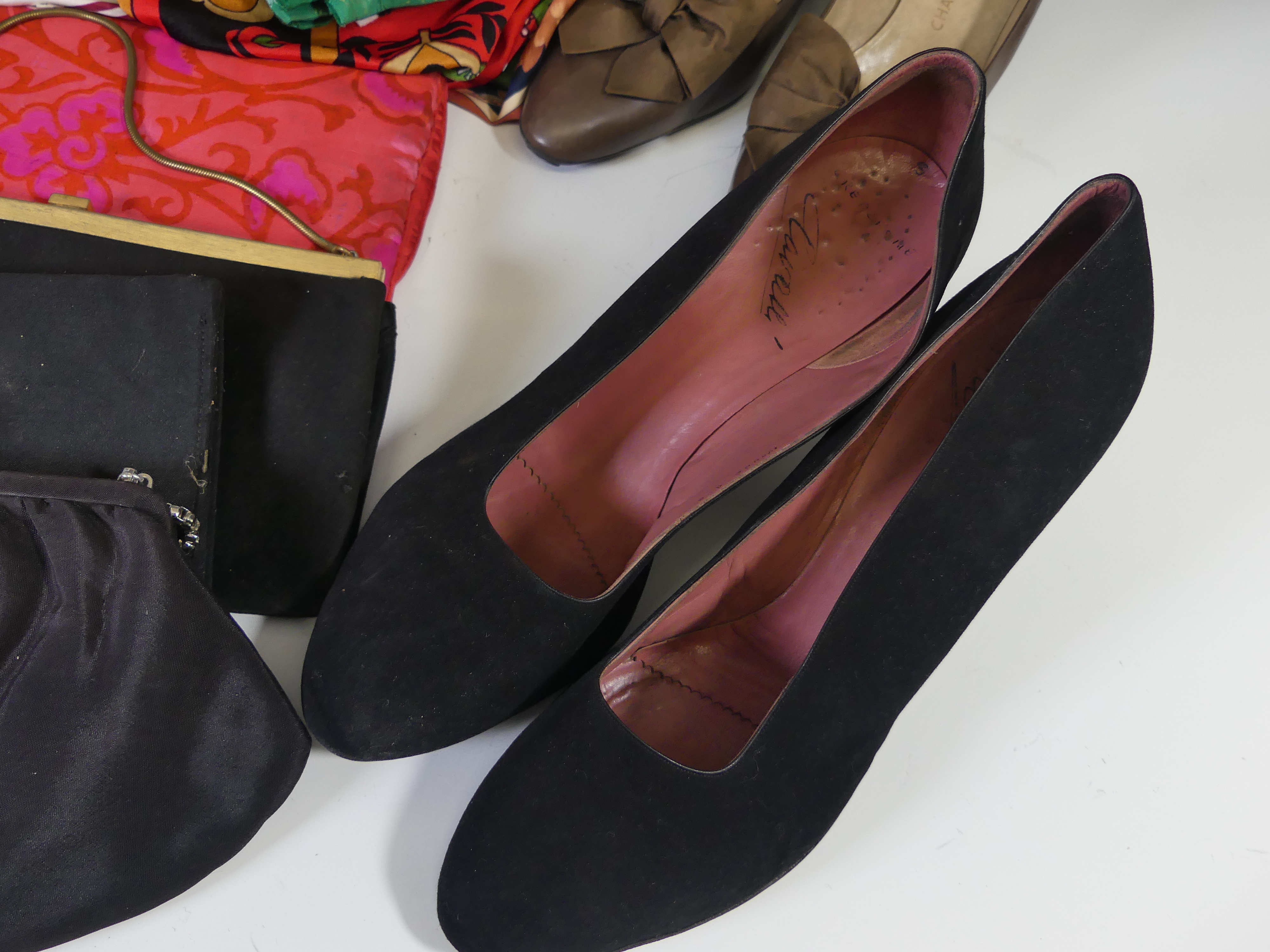 Vintage Fashion Accessories; two pairs of court Shoes, including a Chares Jourdan, approx. size - Image 2 of 3