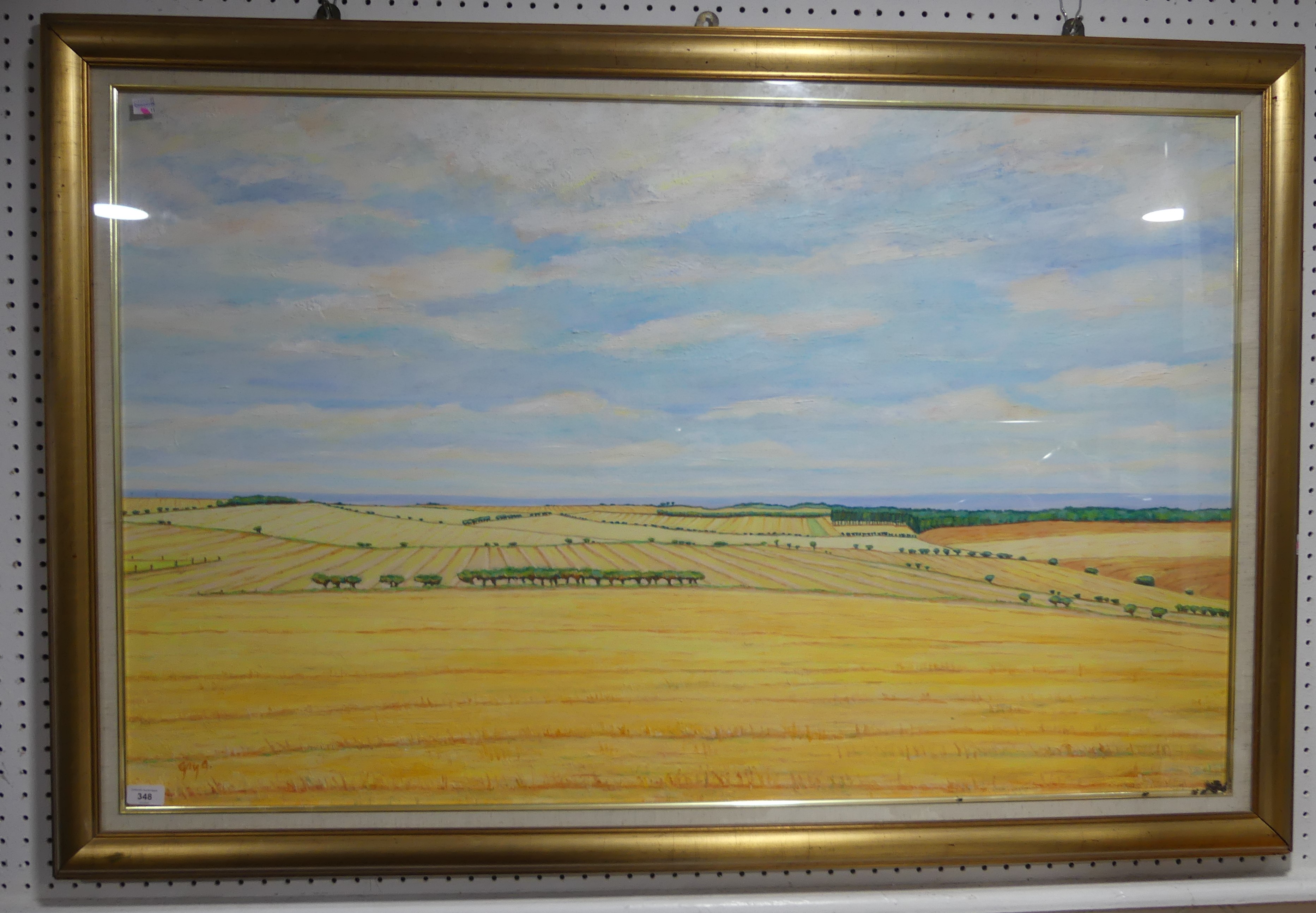 Gay Grossart (Scottish, 20th century), Extensive landscape, oil on canvas, signed lower left, titled