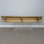 An antique pine Hanging Shelf, W:183 x H:24cm x D:20cm.