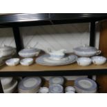 A Royal Worcester 'Aragon' pattern Dinner Service for 12 settings, comprising of two lidded Tureens,