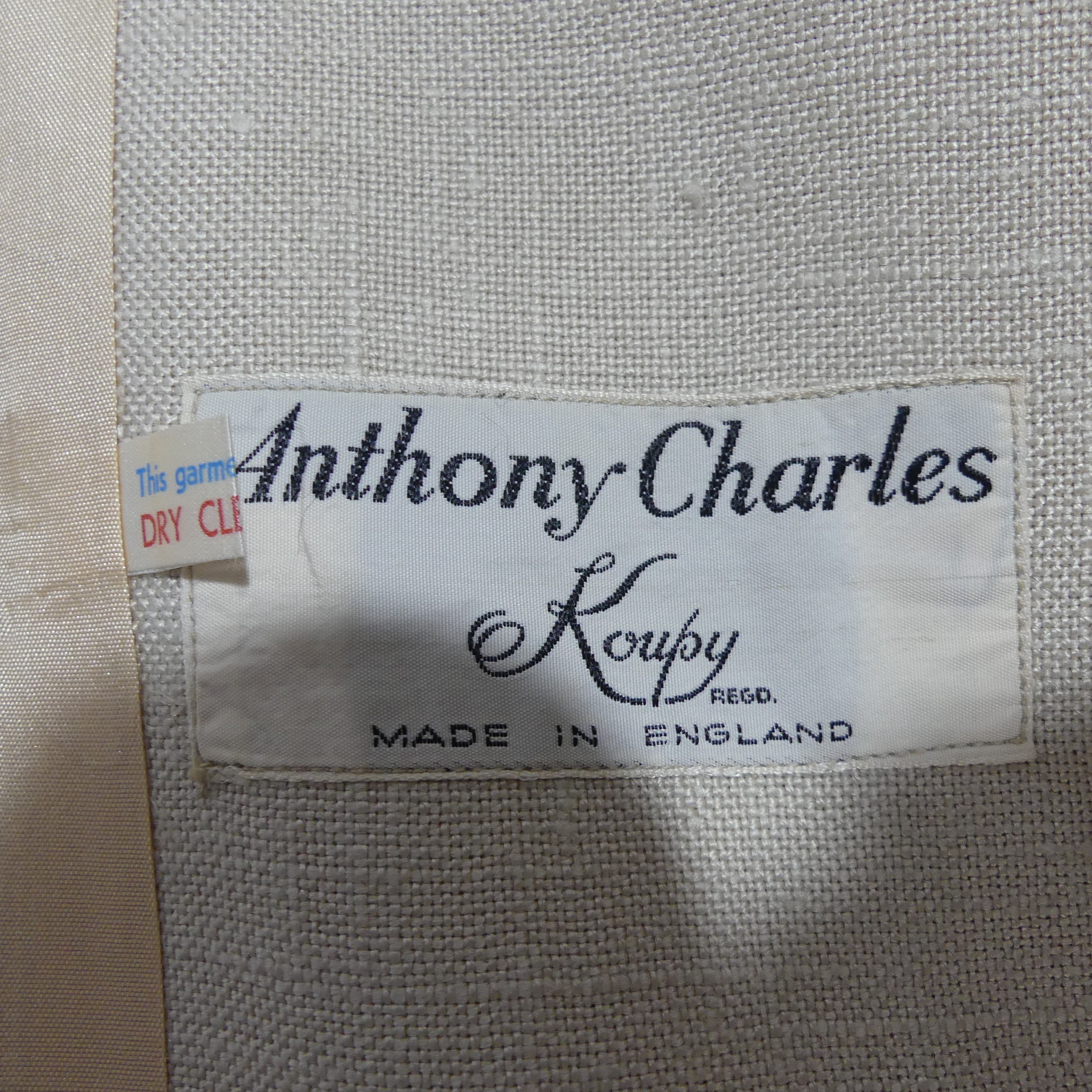 Vintage Fashion Tailoring, circa 1960s/70s; an 'Anthony Charles for Koupy' long fitted jacket in - Image 18 of 18