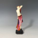 A Royal Doulton figure Carnival HN1260, designed by Leslie Harradine, issued 1927-36, green