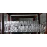 John Rocha for Waterford; a suite of crystal Glasses, comprising six Tumblers, six water Glasses,