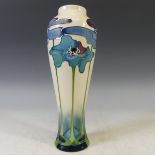 A Moorcroft 'Blue Heaven' pattern baluster Vase, designed by Nicola Slaney, tubelined decoration