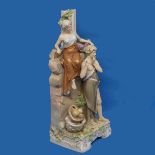 A large Royal Dux porcelain Figural Group, no. 483