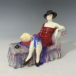 A Royal Doulton figure Dulcinea HN1343, designed by Leslie Harradine, issued 1929-36, green