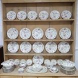 A Rosenthal 'Florida' pattern part Dinner Service, comprising twelve Dinner Plates, Serving