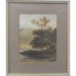 Attributed to Thomas Barker of Bath (1769-1874), Wooded river landscape,