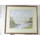 Gordon Rose (British 20thC), Lakeside Scenes, a pair of watercolours, 39cm x 48cm, framed,