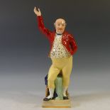 A Royal Crown Derby figure of Mr Pickwick, printed marks to base, H 32cm.