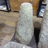 Garden statuary; An antique granite Staddle Stone, of mushroom shape, approx height 81 cm.