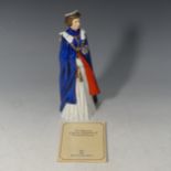 A Royal Doulton character figure of HM Queen Elizabeth II, HN2878, limited edition 470/2500, with