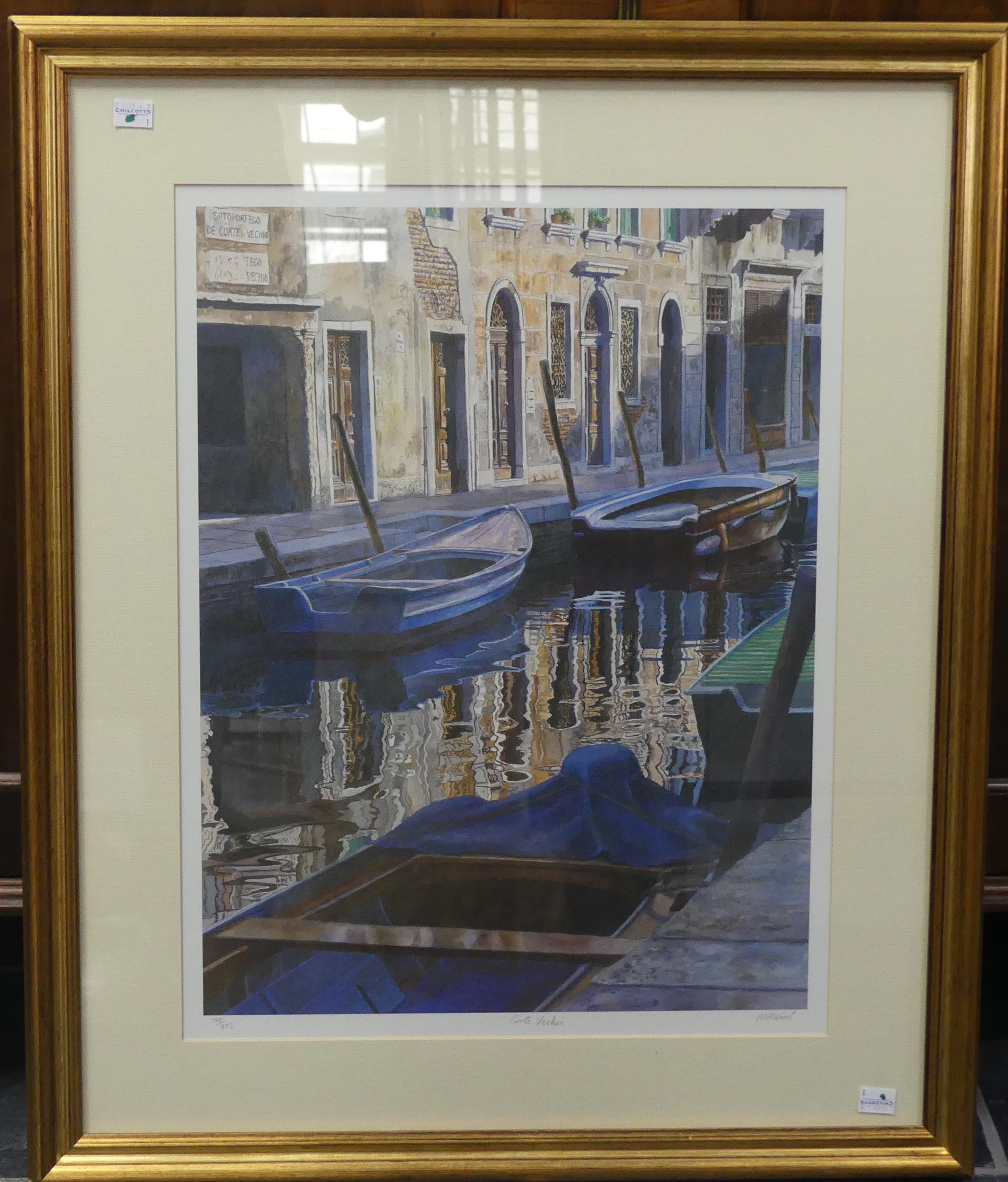 After Michael MacDonagh Wood, Conte Vecchia, Venice, limited edition print, 268/475, signed in