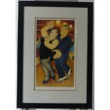 Beryl Cook (British, 1926-2008): Dirty Dancing, limited edition print 597/650, published by