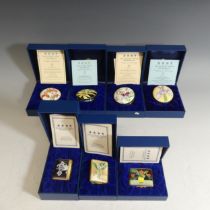 A small quantity of Halcyon Days enamel Boxes, comprising the Royal Horticultural Society 2003,