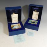 A limited edition Halcyon Days enamel Box after Winston Churchill, depicting 'Grand Canal with