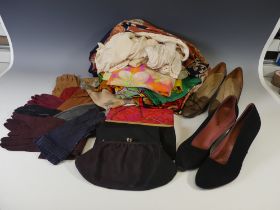 Vintage Fashion Accessories; two pairs of court Shoes, including a Chares Jourdan, approx. size
