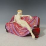 A Royal Doulton figure Siesta HN1305, designed by Leslie Harradine, issued 1928-40, green printed