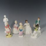 A small quantity of Royal Doulton Figures, comprising Amanda HN3635, Light's Out HN2262, Jack