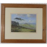 B. Middleton (20th century), Rough Tor, Dartmoor, pastel, bears artist's label verso, 27cm x 37cm,