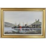 Wyn Appleford (British, 1932-2020), "Kyleakin, Isle of Skye", oil on canvas, signed, 45cm x 75cm,