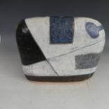 A Ken Spooner (British b.1942); studio pottery sculpture 'Stone 1', signed to side K S, W 44cm x D