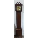 Richard Broad, Bodmyn, Cornwall, a 1970’s walnut cased Granddaughter longcase clock, the movement by