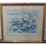 Charles Frederick Tunnicliffe (1901-1979), Ducks, signed limited edition print, no.114/300, image