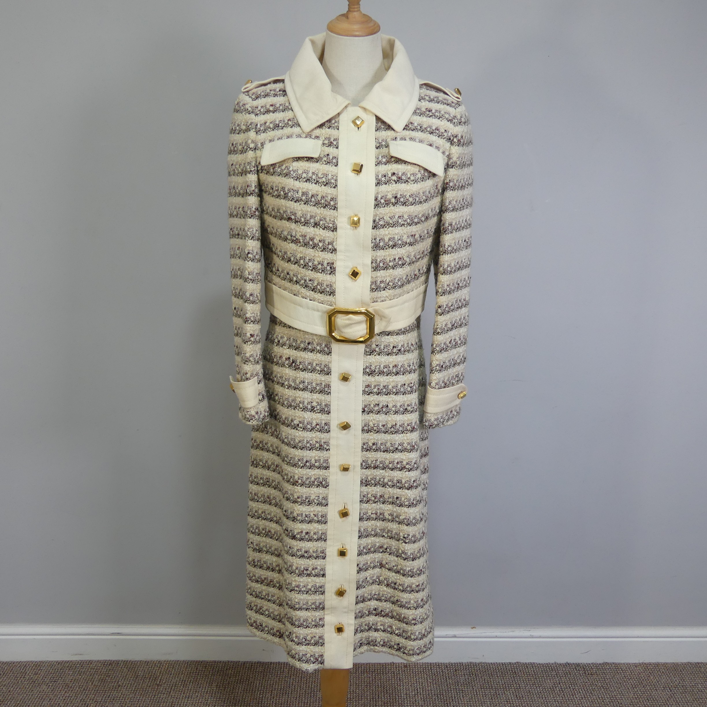 Vintage Fashion Tailoring, circa 1960s/70s; an 'Anthony Charles for Koupy' long fitted jacket in - Image 3 of 18